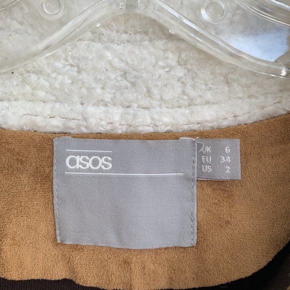 ASOS suede and shearling coat - Picture 4 of 5
